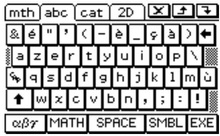 CASIO ClassPad 330 PLUS - 16-7 Spécification du format de clavier alphabétique - 2