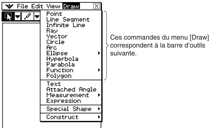 CASIO ClassPad 330 PLUS - Emploi du menu Draw - 1