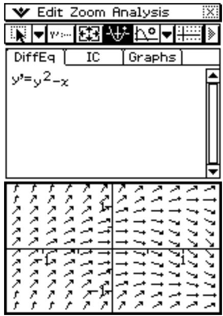 CASIO ClassPad 330 PLUS - - Configurer de nouvelles conditions initiales sur la fenêtre graphique d'équation différentielle - 1