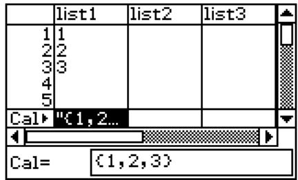 CASIO ClassPad 330 PLUS - - Saisir un ensemble de données - 1
