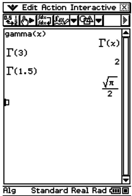 CASIO ClassPad 330 PLUS - Examples : - 1