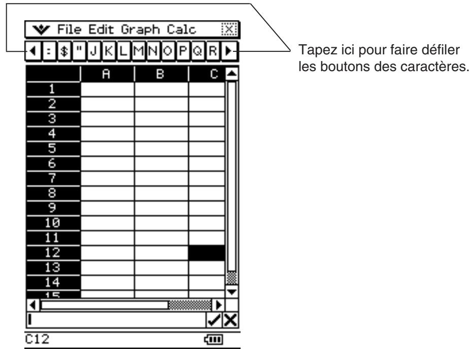 CASIO ClassPad 330 PLUS - Ecran du mode d'edition - 2