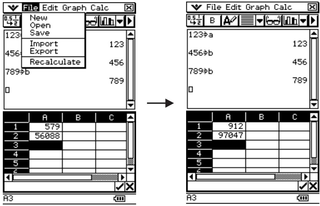 CASIO ClassPad 330 PLUS - - Opérations sur le ClassPad - 9
