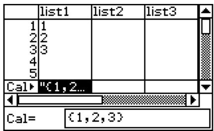 CASIO ClassPad 330 PLUS - - Saisir les résultats d'un calcul dans une cellule - 1