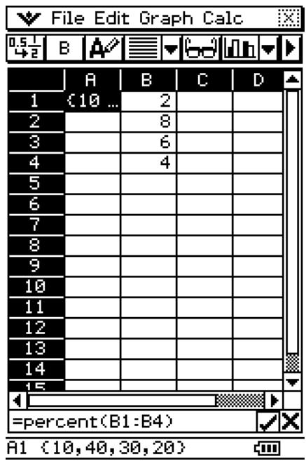 CASIO ClassPad 330 PLUS - - List-Calculus - Δlist - 2