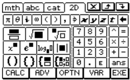 CASIO ClassPad 330 PLUS - - Clavier 2D - 1