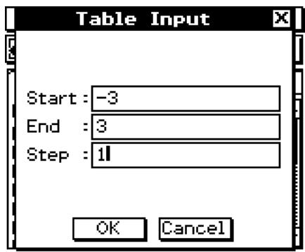 CASIO ClassPad 330 PLUS - Génération d'une table numérique - 3