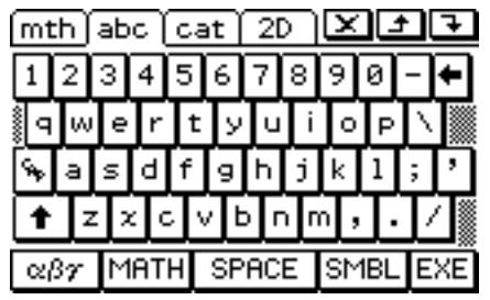 CASIO ClassPad 330 PLUS - - Jeu de touches initial du clavier alphabétique (abc) - 1