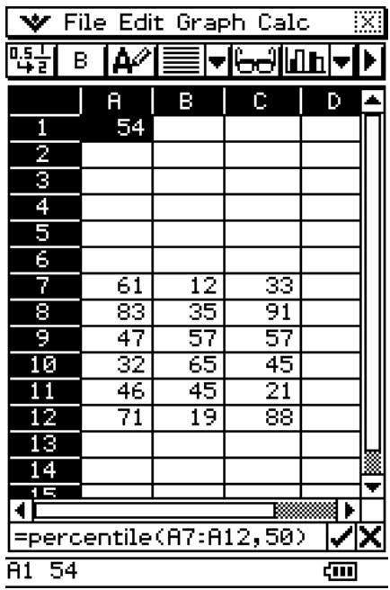 CASIO ClassPad 330 PLUS - percentile - 1