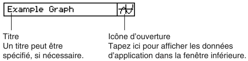 CASIO ClassPad 330 PLUS - Insertion d'un bandeau de données d'application - 1