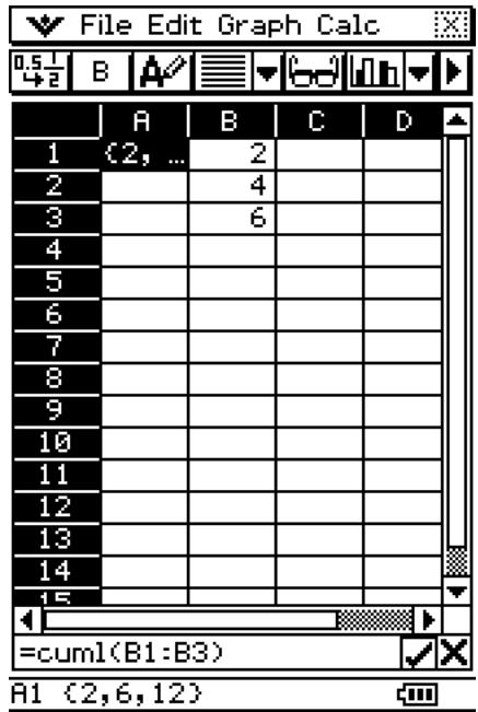 CASIO ClassPad 330 PLUS - - List-Calibration - cuml - 1