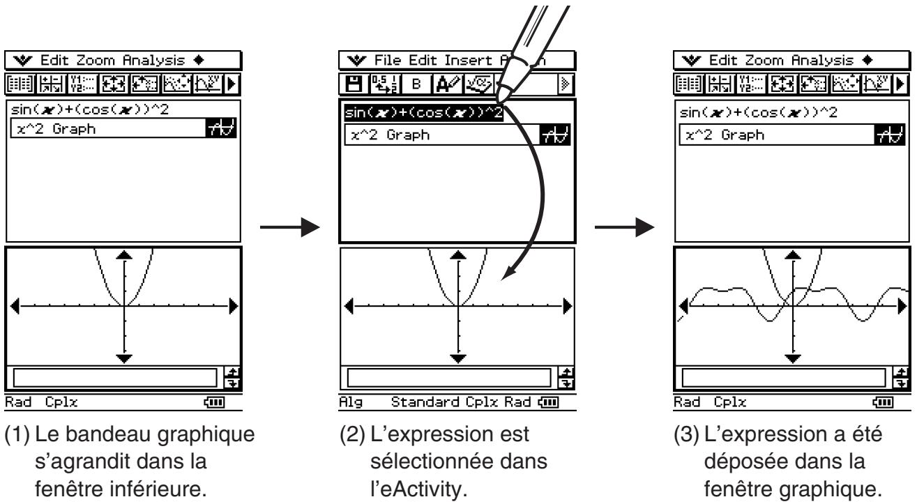 CASIO ClassPad 330 PLUS - ■Glisser et déposer - 1