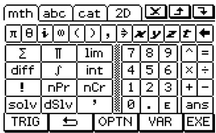CASIO ClassPad 330 PLUS - - Jeu de la touche (CALC) - 1