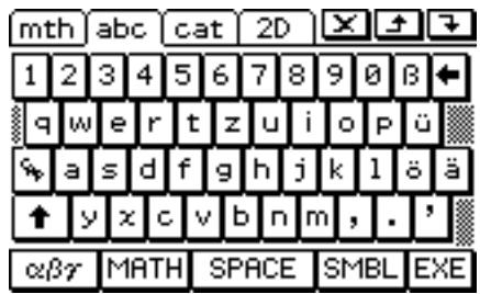CASIO ClassPad 330 PLUS - 16-7 Spécification du format de clavier alphabétique - 3