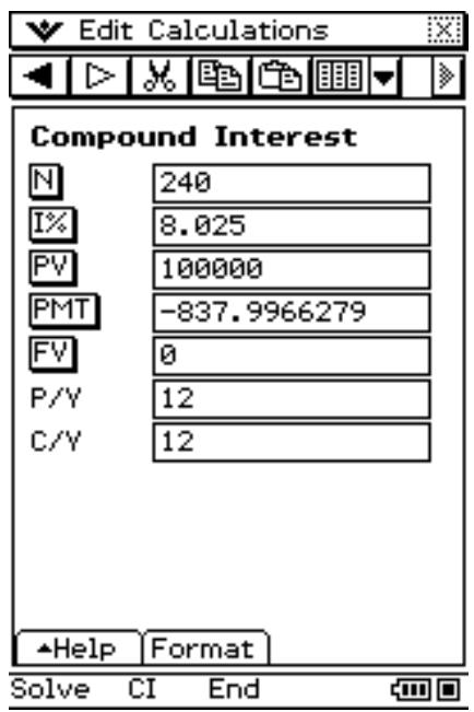 CASIO ClassPad 330 PLUS - ■ Exemple 1 (Intérêt composé) - 1