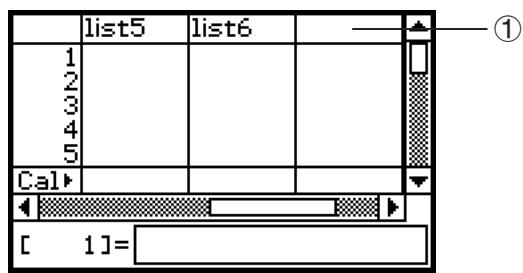 CASIO ClassPad 330 PLUS - ■ Emploi de l'éditeur de statistiques et création d'une variable LIST - 1
