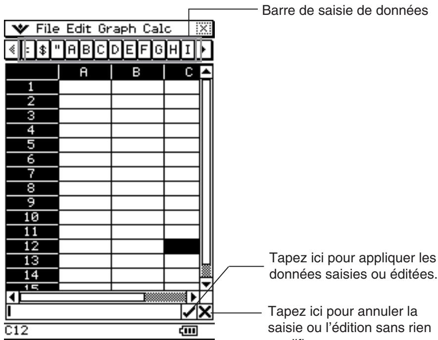 CASIO ClassPad 330 PLUS - Ecran du mode d'edition - 1