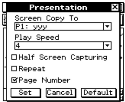 CASIO ClassPad 330 PLUS - ■ Boîte de dialogue de presentation - 1