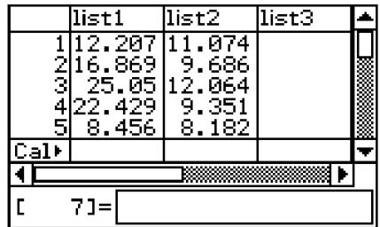 CASIO ClassPad 330 PLUS - - Opérations avec l'assistant Statistiques - 1
