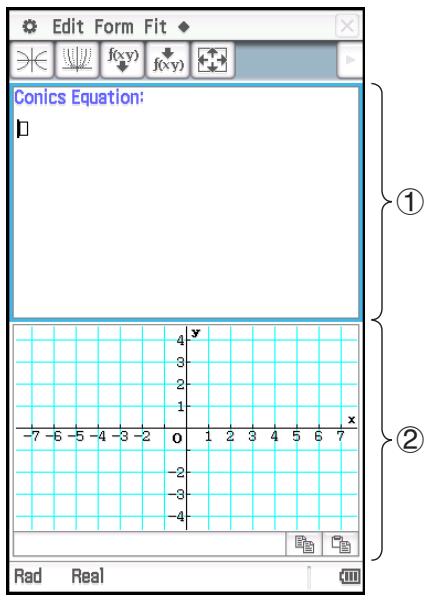 CASIO ClassPad II fx-CP400+E - Chapitre 4 : Application Coniques - 1