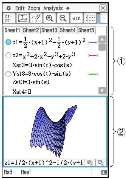 CASIO ClassPad II fx-CP400+E - Chapitre 14 : Application Graphe 3D - 1