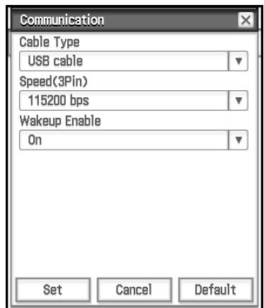 CASIO ClassPad II fx-CP400+E - - Configurer les paramètres de communication - 3