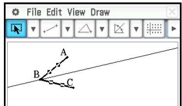 CASIO ClassPad II fx-CP400 - - Construire la bissectrice d'un angle - 1
