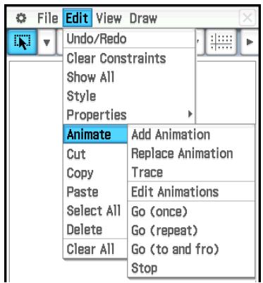 CASIO ClassPad II fx-CP400 - Emploi des commandes d'animation - 1