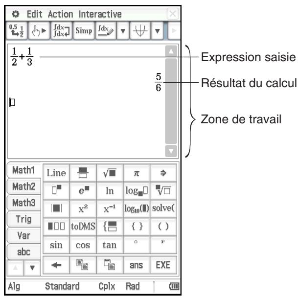 CASIO ClassPad II fx-CP400 - Chapitre 2 : Application Principale - 1