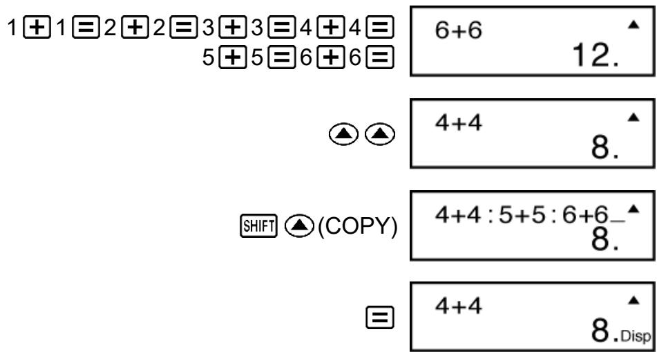 CASIO fx-100MS (2e édition / S-V.P.A.M.) - Example : - 1