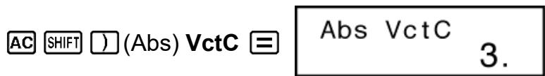 CASIO fx-100MS (2e édition / S-V.P.A.M.) - Examples de calcul vectoriel - 5