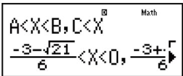CASIO fx-115ES PLUS (2nd edition / NATURAL-V.P.A.M.) - Modification du type d'inéquation - 3