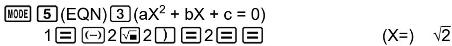 CASIO fx-115ES PLUS (2nd edition / NATURAL-V.P.A.M.) - Exemples de calculs en mode EQN - 18
