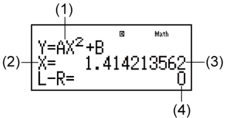 CASIO fx-115ES PLUS (2nd edition / NATURAL-V.P.A.M.) - Contenu de l'écran de solution - 1