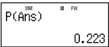 CASIO fx-115ES PLUS (2nd edition / NATURAL-V.P.A.M.) - Exécuter des calculs de distribution normale - 7