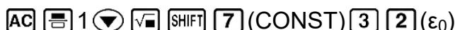 CASIO fx-115ES PLUS (2nd edition / NATURAL-V.P.A.M.) - Constantes scientifiques - 5