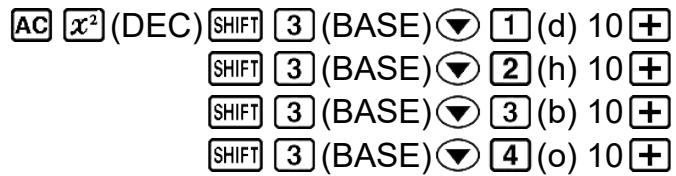 CASIO fx-115ES PLUS (2nd edition / NATURAL-V.P.A.M.) - Spécification du mode de nombre d'une valeur d'entrée particulière - 1