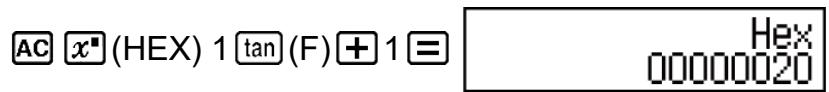 CASIO fx-115ES PLUS (2nd edition / NATURAL-V.P.A.M.) - Calculs de base-n (BASE-N) - 5