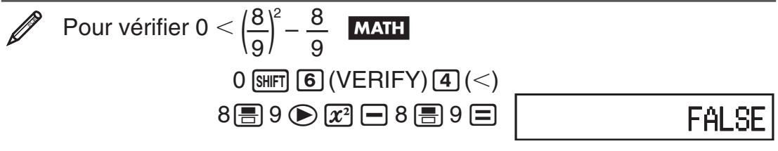 CASIO fx-115ES PLUS - Examples de calculs en Mode VERIFY - 2