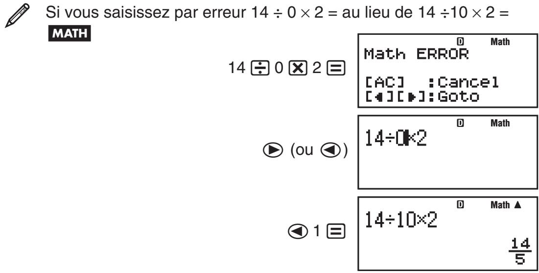 CASIO fx-115ES PLUS - Affichage de l'emplacement d'une erreur - 1