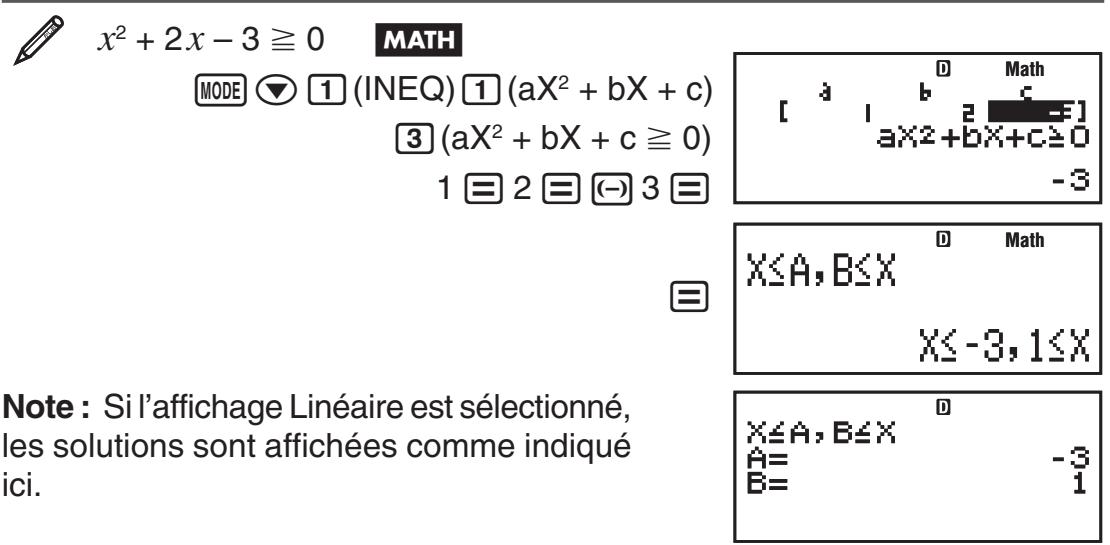 CASIO fx-115ES PLUS - Experiments de calculs en Mode INEQ - 2