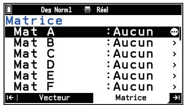 CASIO GRAPH MATH+ - Stockage des variables matricielles - 1