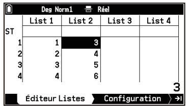 CASIO GRAPH MATH+ - Affectation d'autres variables de liste - 2