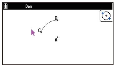 CASIO GRAPH MATH+ - Example 2 : Pour tracer un arc - 2