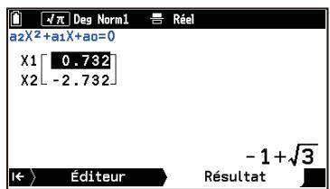 CASIO GRAPH MATH+ - Résolution d'équations d'ordre supérieur - 2