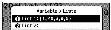 CASIO GRAPH MATH+ - Attribuer (écraser) une valeur à un élément spécifique d'une variable de liste - 2