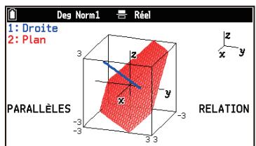 CASIO GRAPH MATH+ - Determination de la relation entre des droites ou des plans - 2