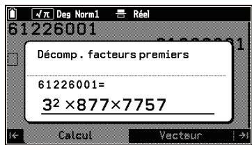 CASIO GRAPH MATH+ - Factorisation en nombres premiers - 1