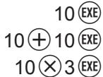 CASIO GRAPH MATH+ - Saisie de données dans une cellule - 5