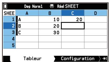 CASIO GRAPH MATH+ - Saisie de données dans une cellule - 8